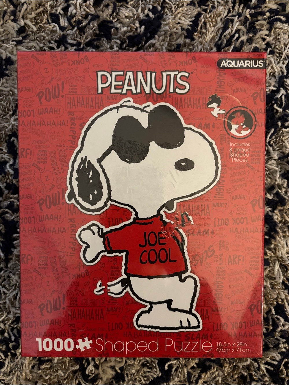 Peanuts Joe Cool 1000-Piece Shaped Puzzle - Red & White